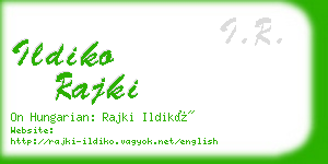 ildiko rajki business card